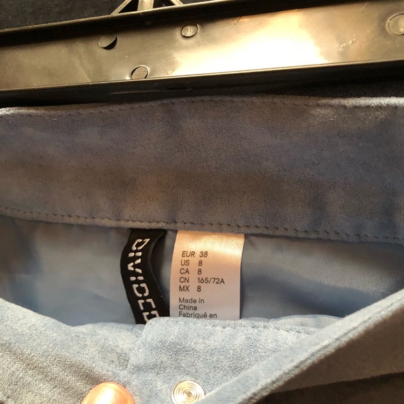 Blue button up skirt - Picture 2 of 2